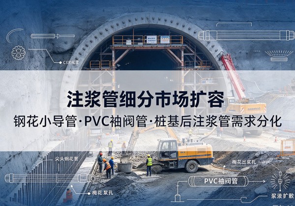 东山注浆管细分市场扩容，隧道钢花小导管、PVC 袖阀管、桩基后注浆管需求分化